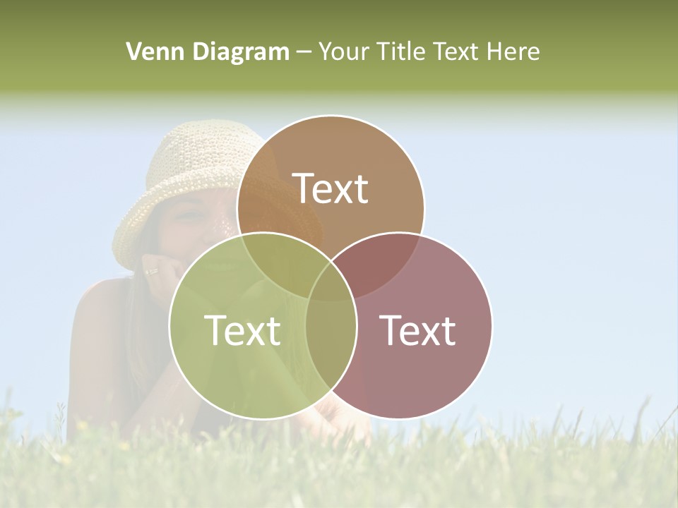 Peaceful Young Femininity PowerPoint Template