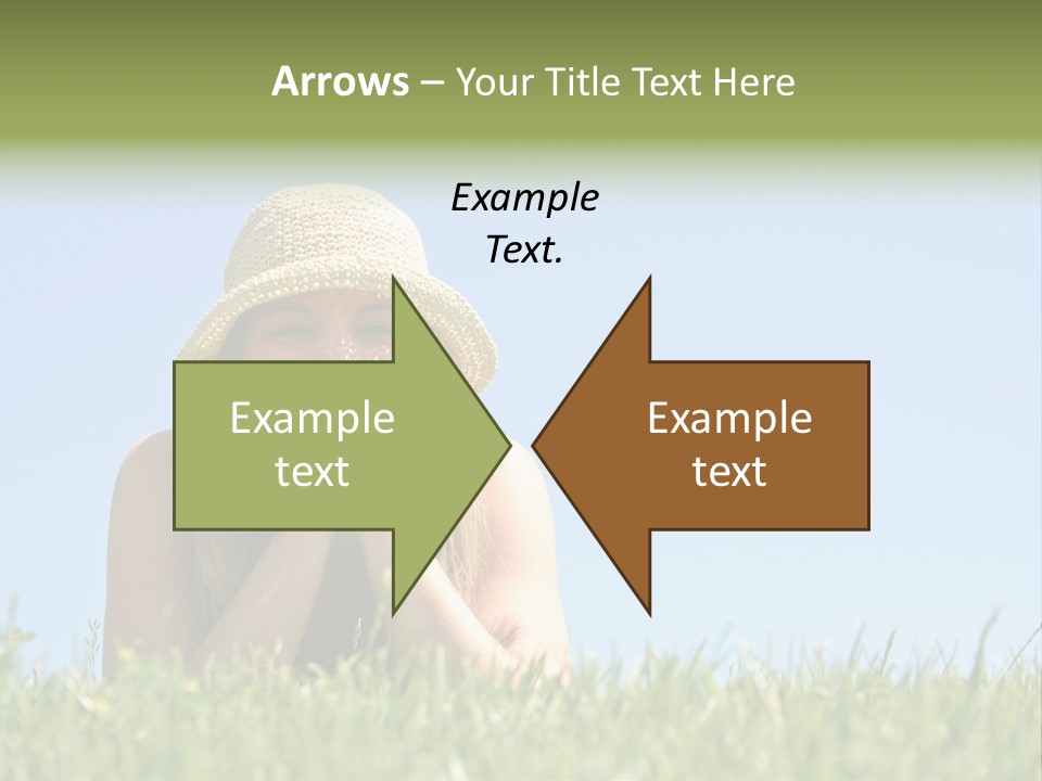 Peaceful Young Femininity PowerPoint Template