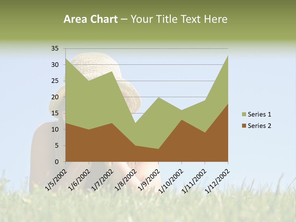 Peaceful Young Femininity PowerPoint Template