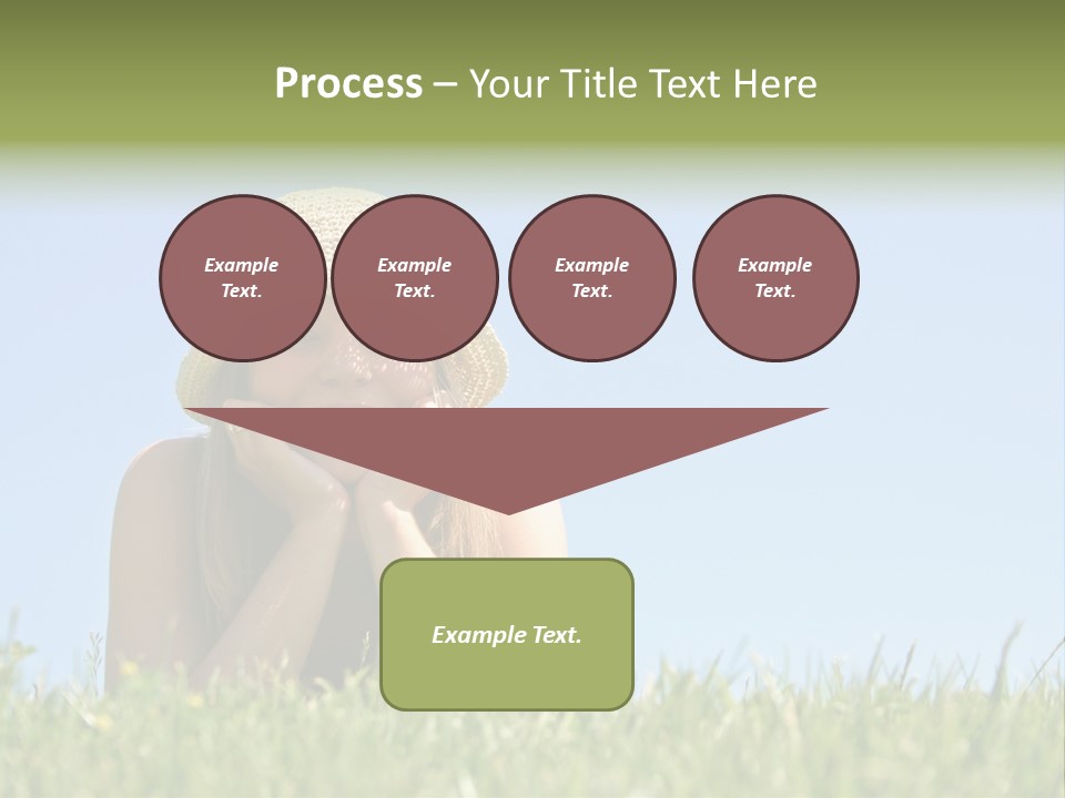 Peaceful Young Femininity PowerPoint Template