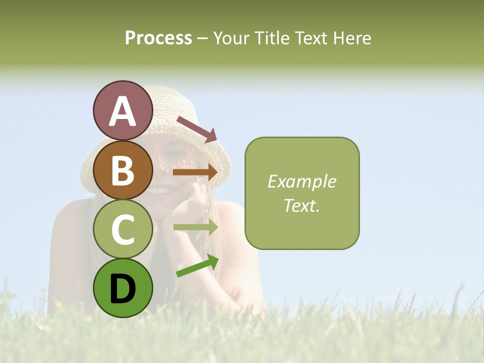 Peaceful Young Femininity PowerPoint Template