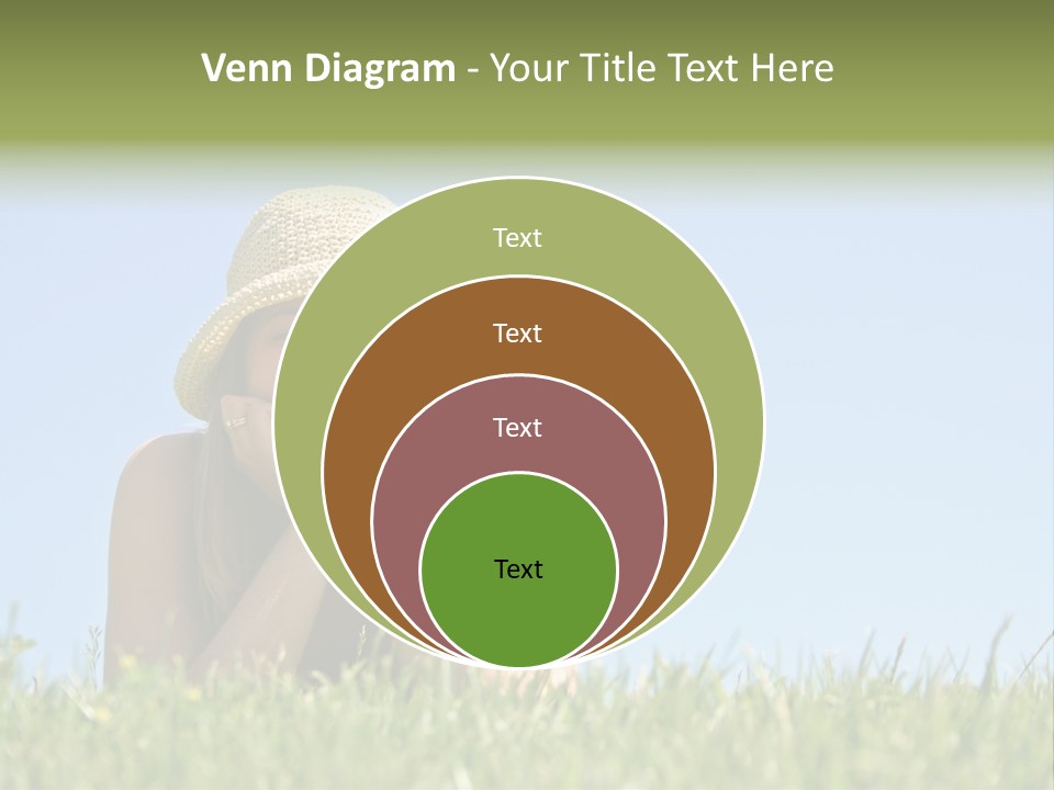 Peaceful Young Femininity PowerPoint Template