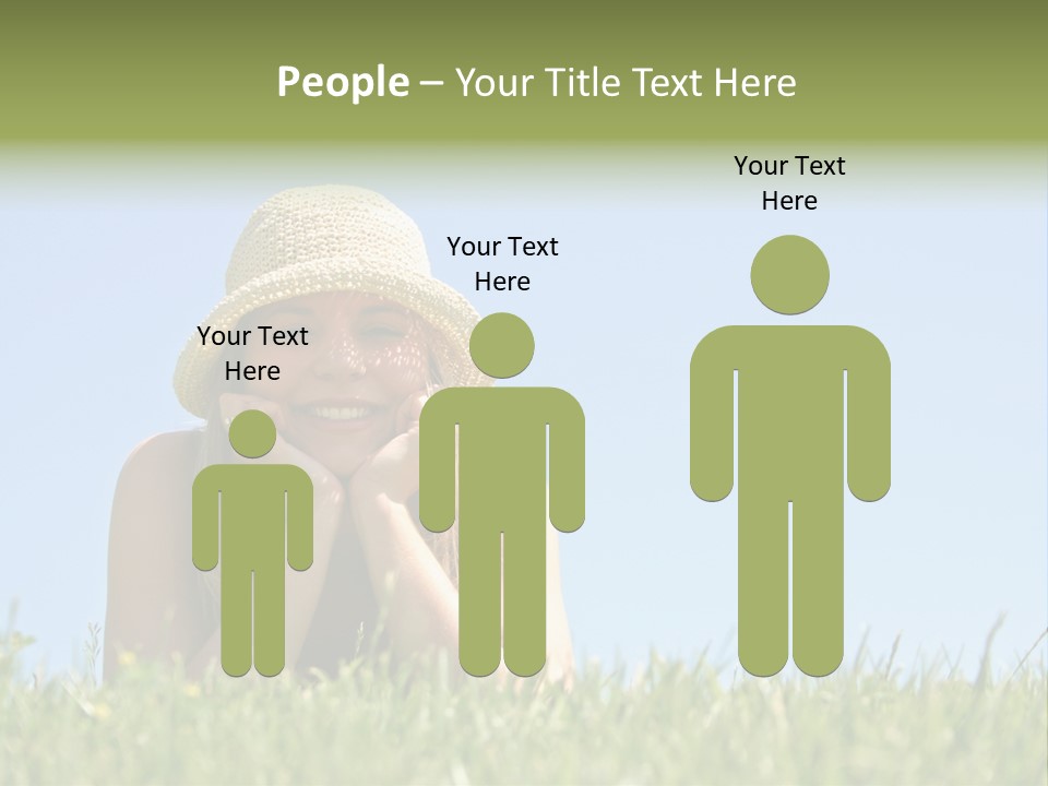 Peaceful Young Femininity PowerPoint Template