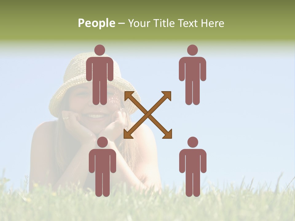 Peaceful Young Femininity PowerPoint Template