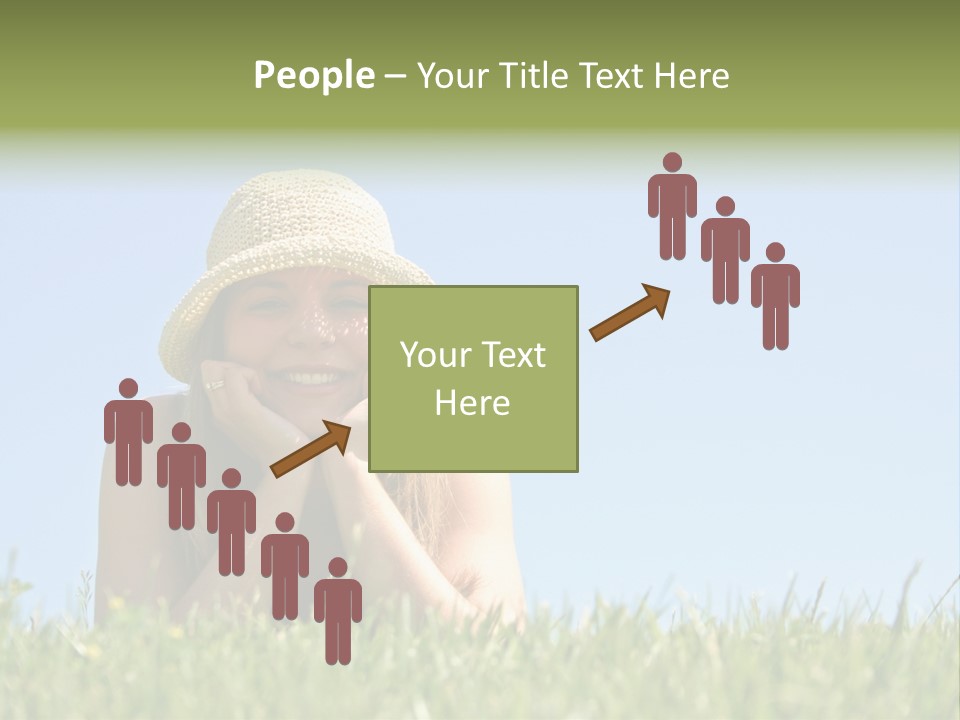 Peaceful Young Femininity PowerPoint Template