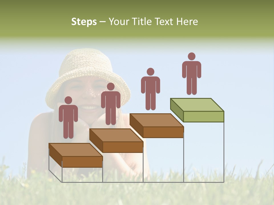 Peaceful Young Femininity PowerPoint Template