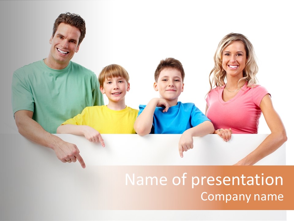 People Child Mom PowerPoint Template