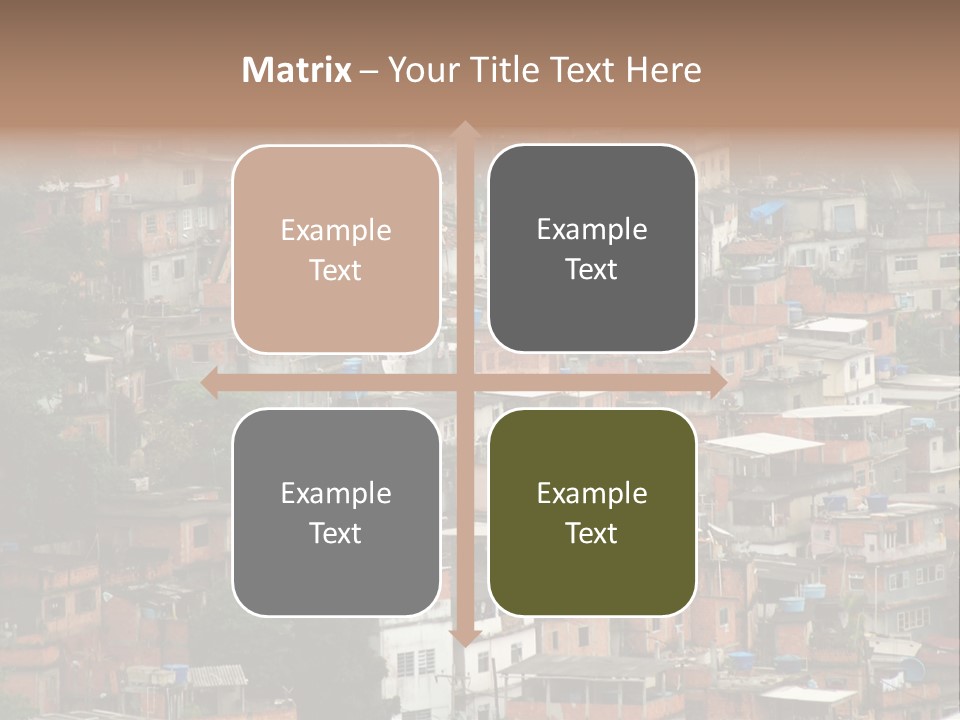 Brazil House Poverty PowerPoint Template