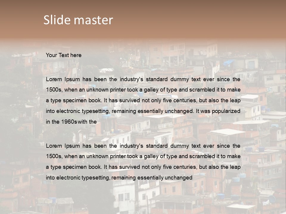 Brazil House Poverty PowerPoint Template