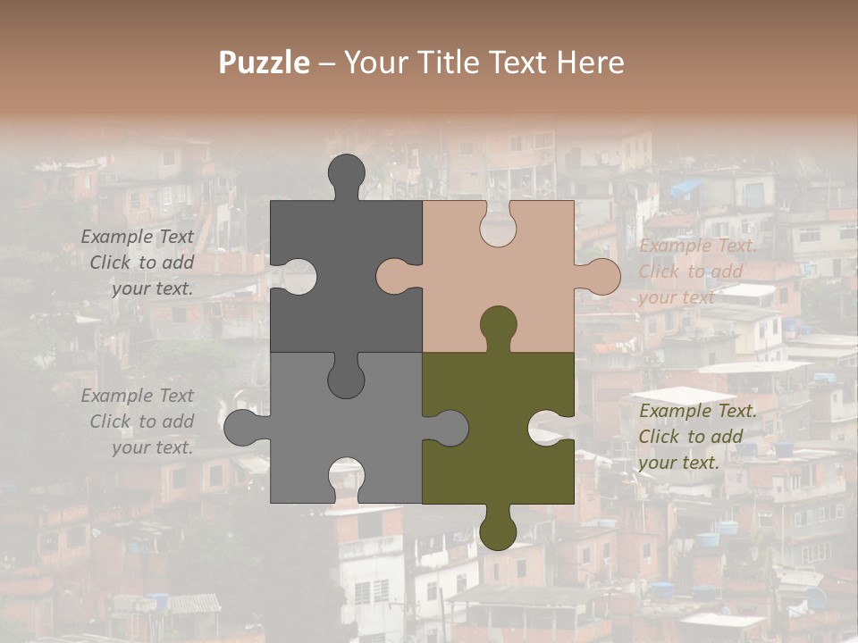 Brazil House Poverty PowerPoint Template
