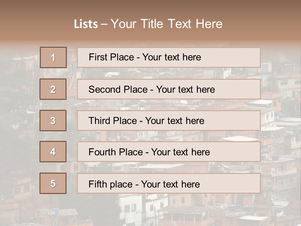 Brazil House Poverty PowerPoint Template