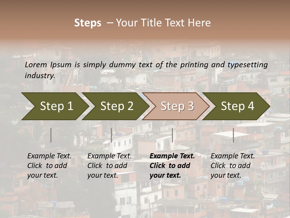 Brazil House Poverty PowerPoint Template