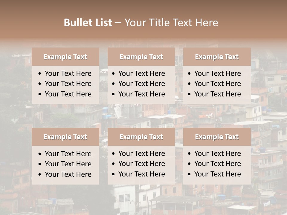 Brazil House Poverty PowerPoint Template