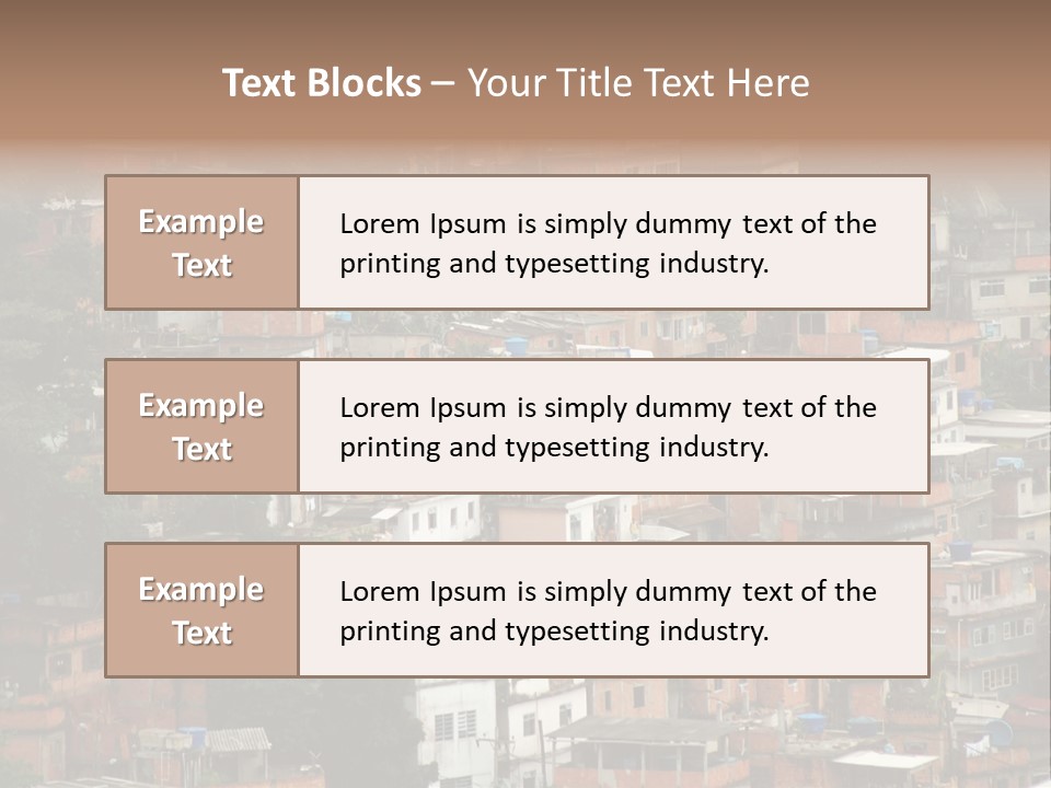 Brazil House Poverty PowerPoint Template