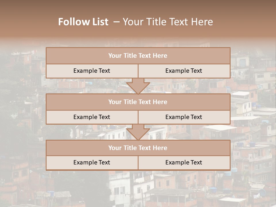 Brazil House Poverty PowerPoint Template