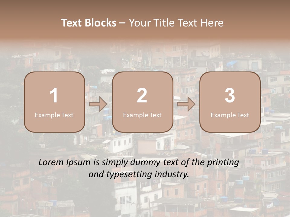 Brazil House Poverty PowerPoint Template