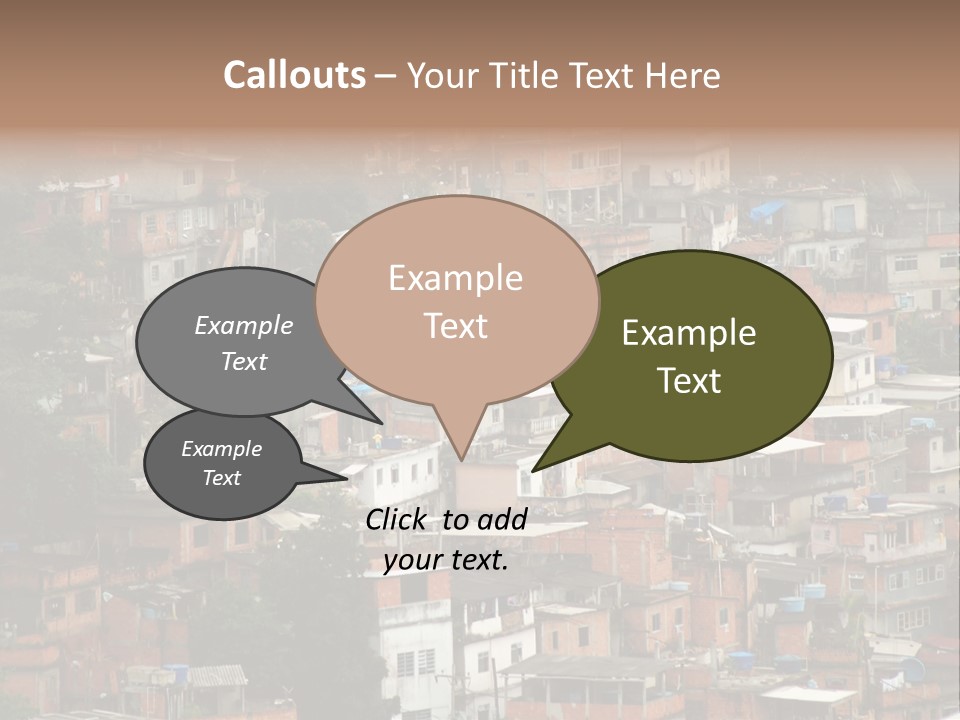 Brazil House Poverty PowerPoint Template