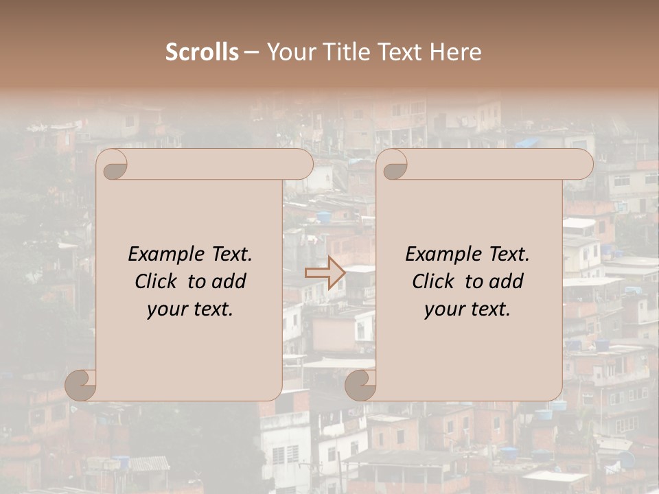 Brazil House Poverty PowerPoint Template