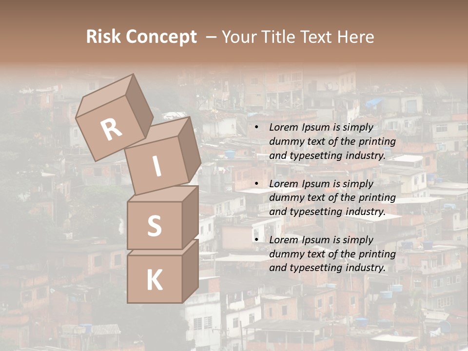 Brazil House Poverty PowerPoint Template