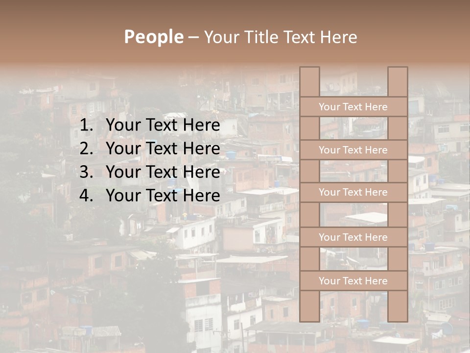 Brazil House Poverty PowerPoint Template