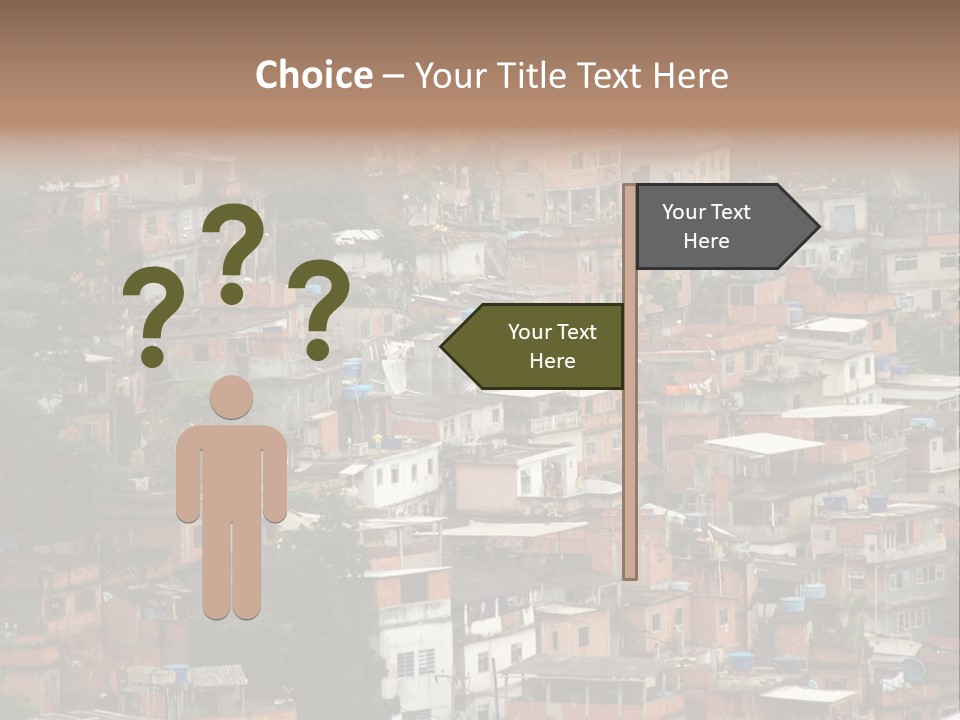 Brazil House Poverty PowerPoint Template