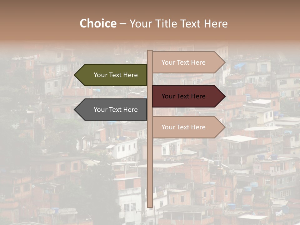 Brazil House Poverty PowerPoint Template
