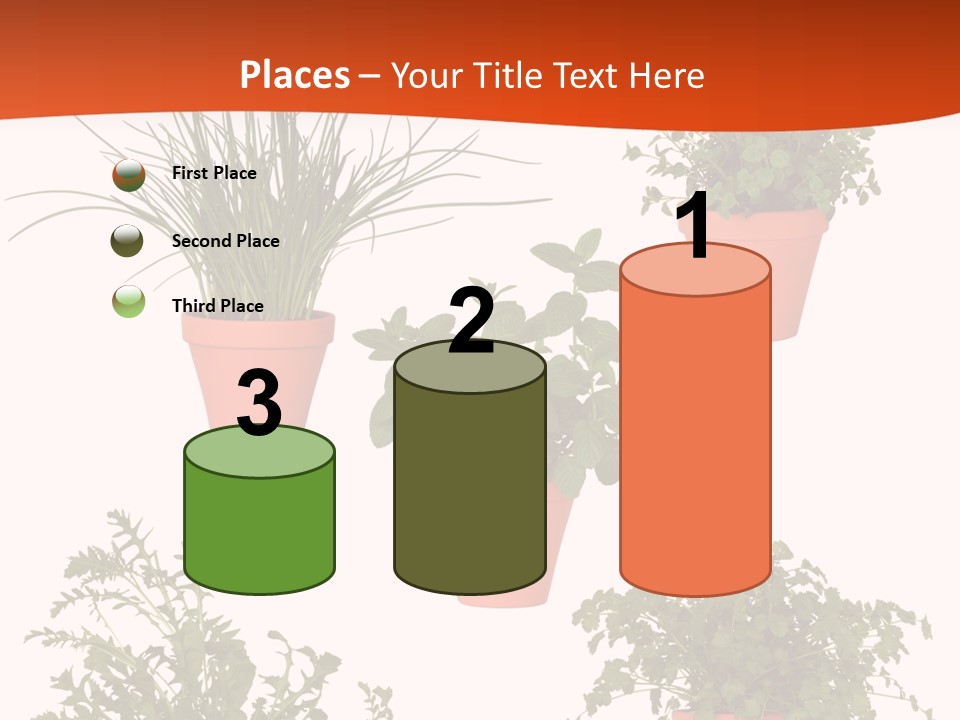 Peppermint Growing Leaves PowerPoint Template