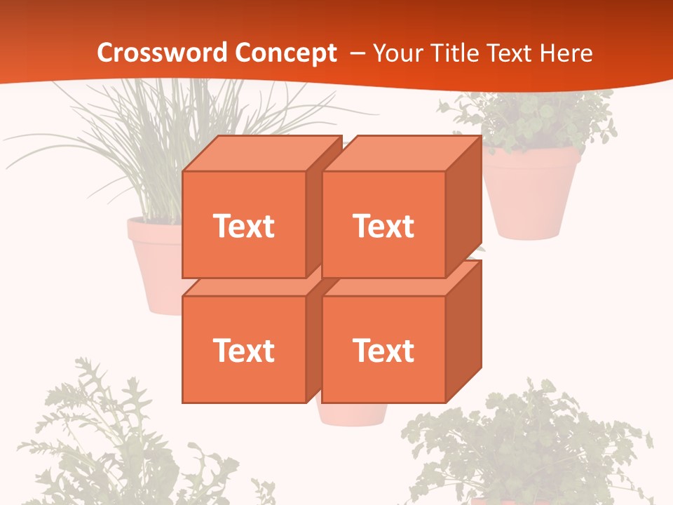 Peppermint Growing Leaves PowerPoint Template