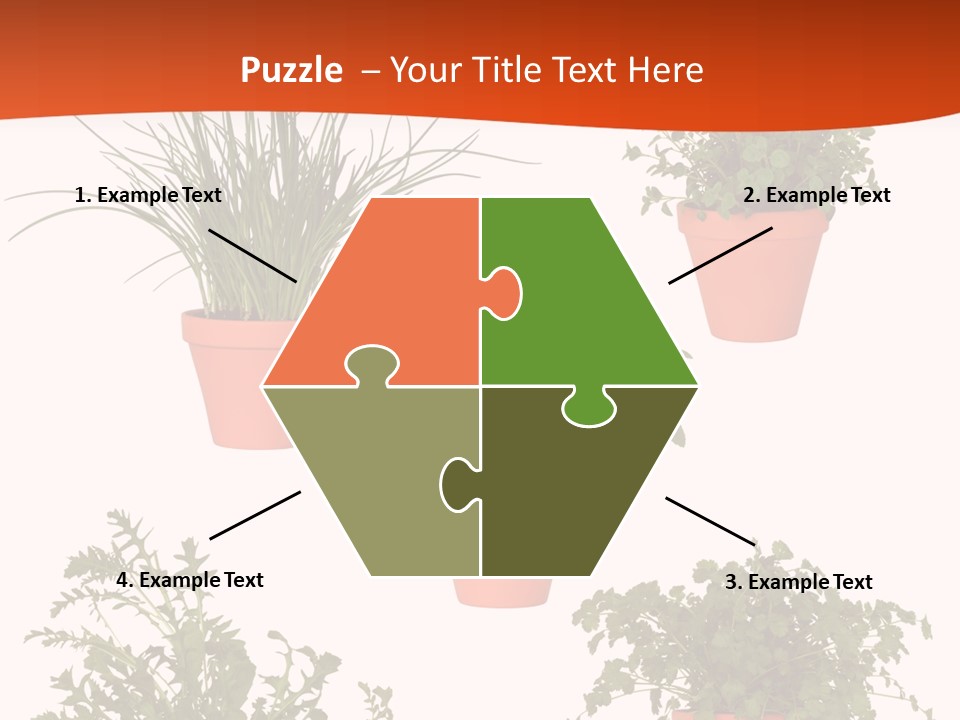 Peppermint Growing Leaves PowerPoint Template