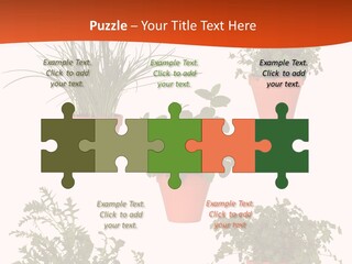 Peppermint Growing Leaves PowerPoint Template