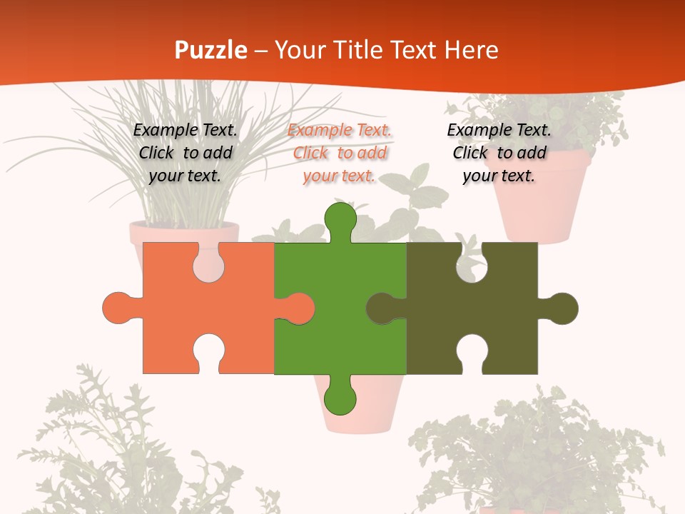 Peppermint Growing Leaves PowerPoint Template