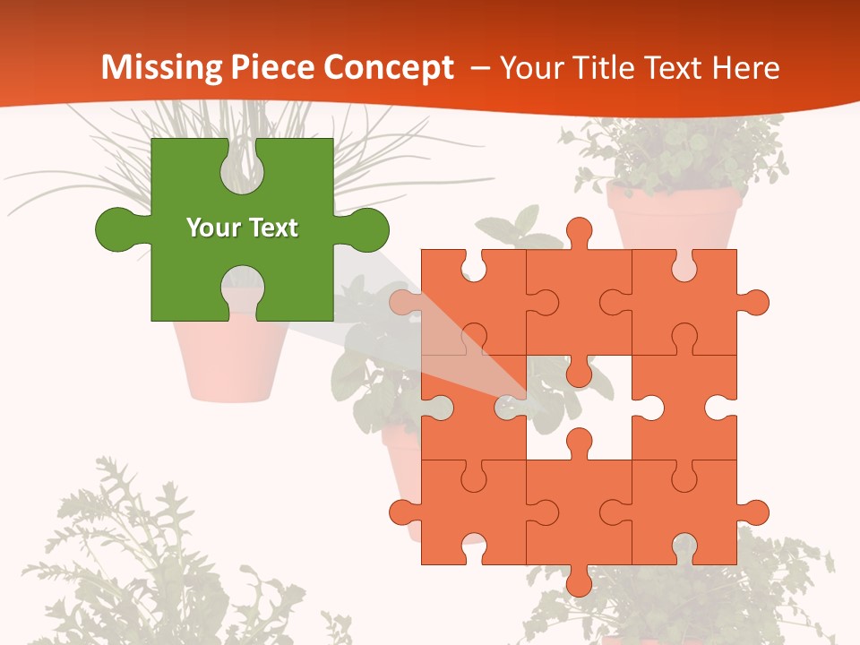 Peppermint Growing Leaves PowerPoint Template