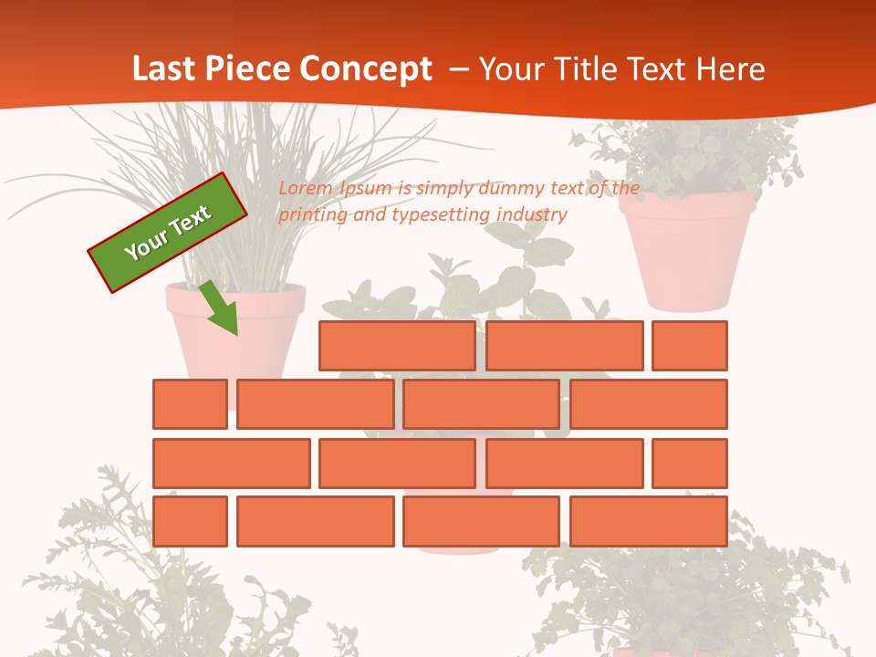 Peppermint Growing Leaves PowerPoint Template
