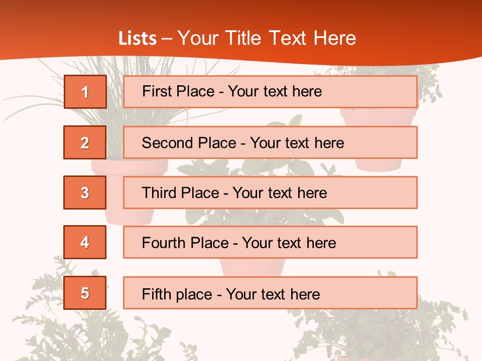 Peppermint Growing Leaves PowerPoint Template