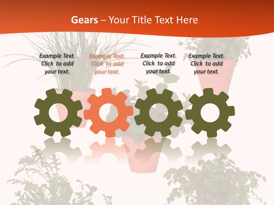 Peppermint Growing Leaves PowerPoint Template