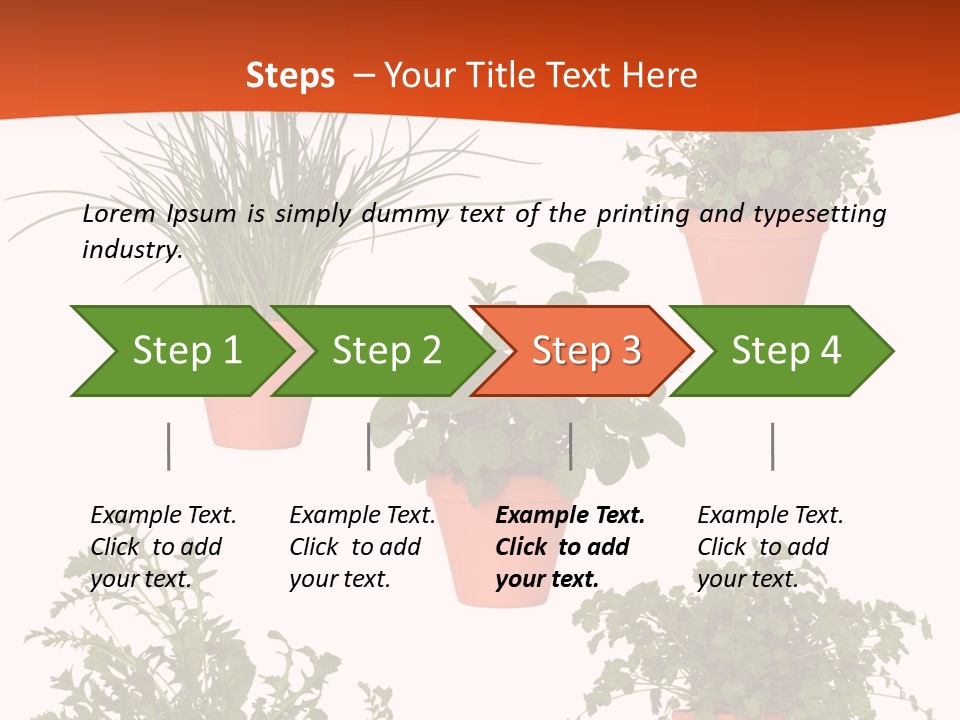 Peppermint Growing Leaves PowerPoint Template