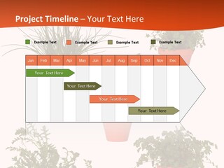 Peppermint Growing Leaves PowerPoint Template
