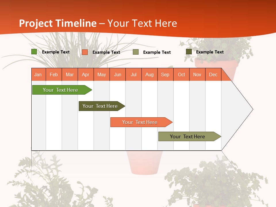Peppermint Growing Leaves PowerPoint Template