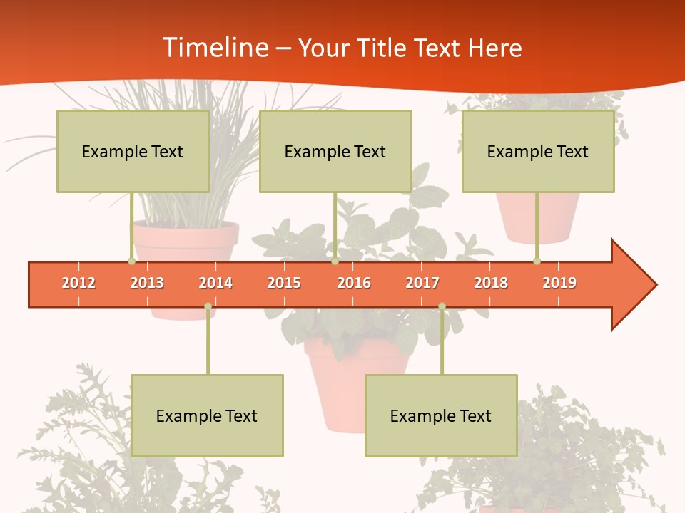 Peppermint Growing Leaves PowerPoint Template