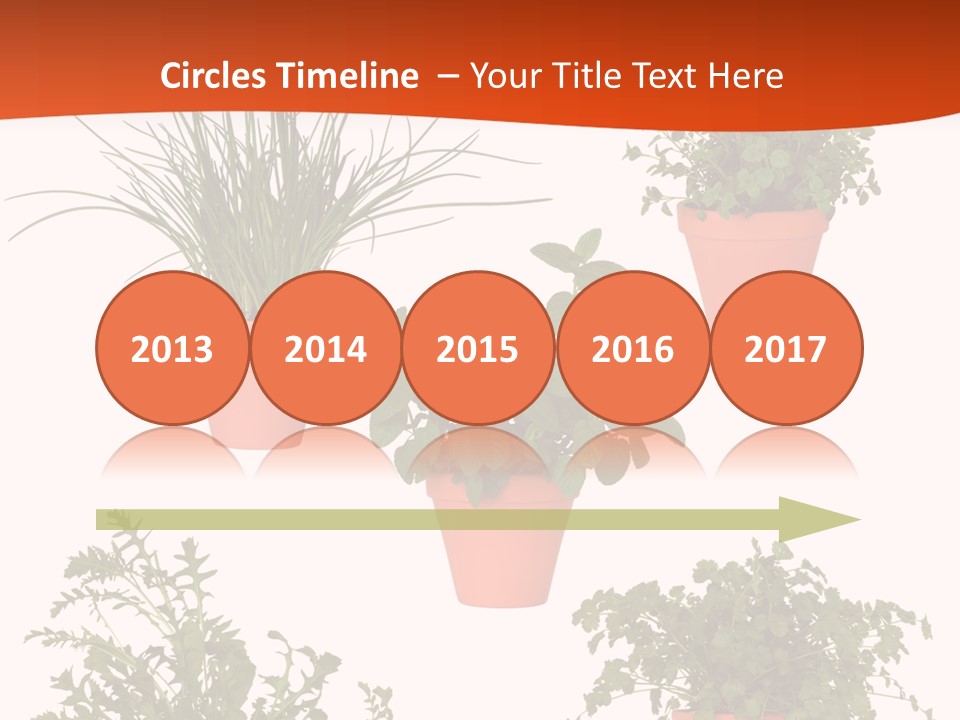 Peppermint Growing Leaves PowerPoint Template