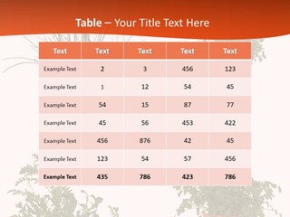 Peppermint Growing Leaves PowerPoint Template