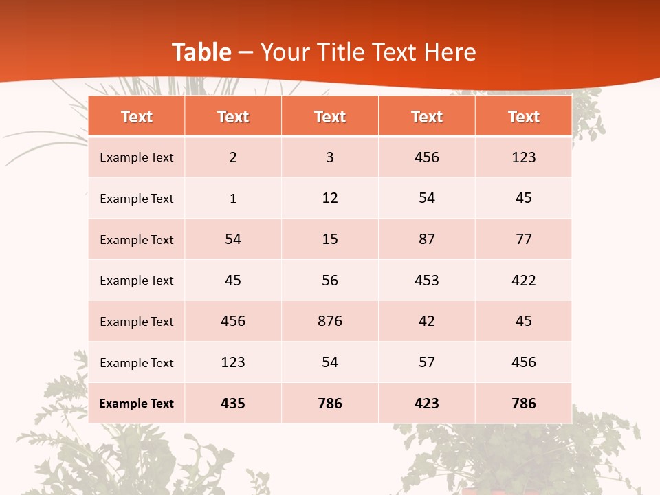 Peppermint Growing Leaves PowerPoint Template