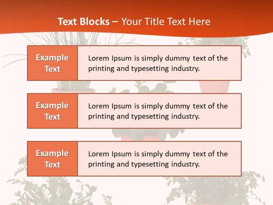 Peppermint Growing Leaves PowerPoint Template
