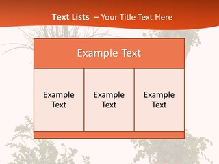 Peppermint Growing Leaves PowerPoint Template