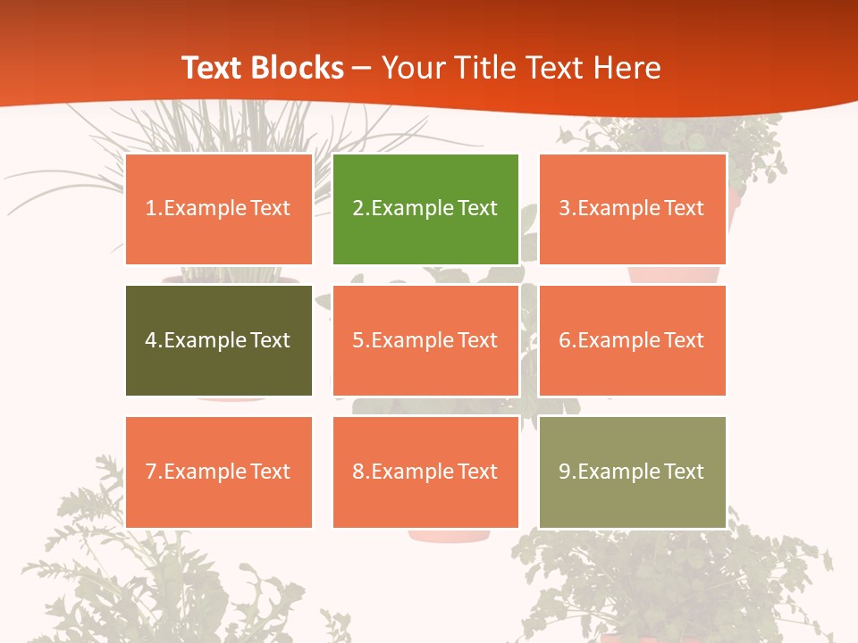 Peppermint Growing Leaves PowerPoint Template
