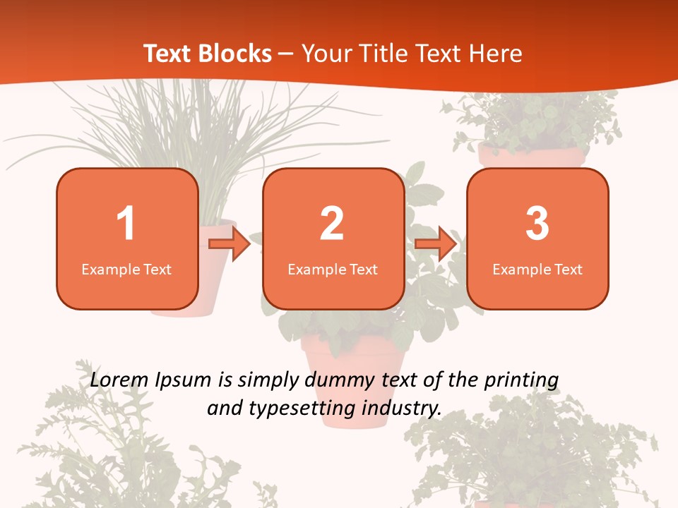 Peppermint Growing Leaves PowerPoint Template