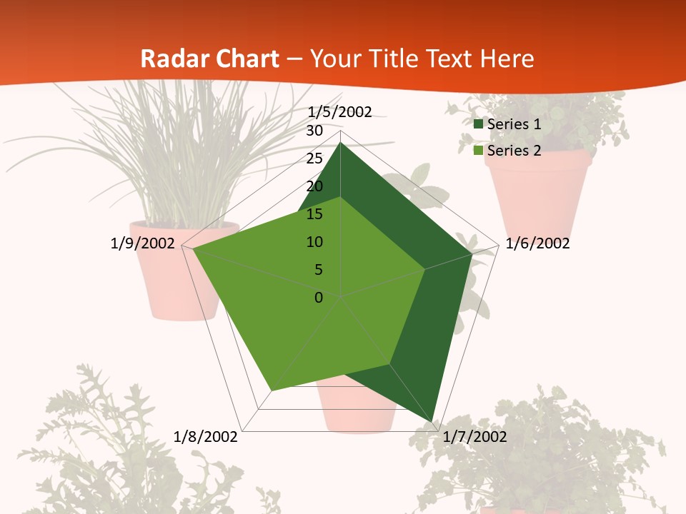 Peppermint Growing Leaves PowerPoint Template