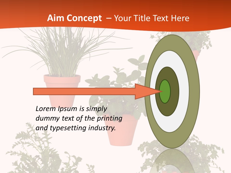 Peppermint Growing Leaves PowerPoint Template