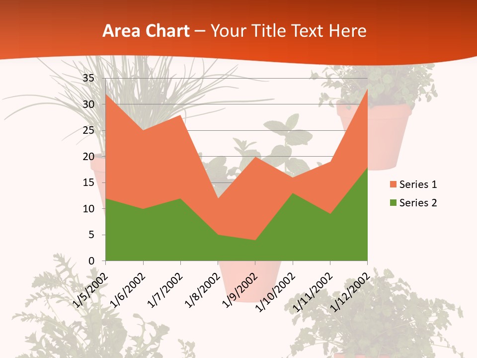 Peppermint Growing Leaves PowerPoint Template
