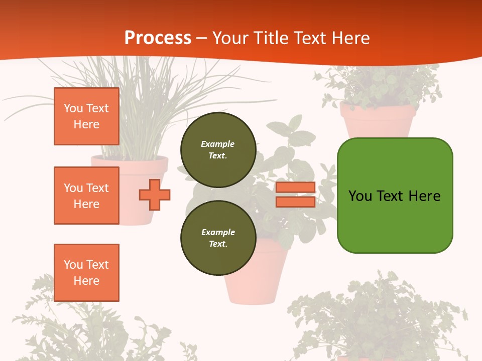 Peppermint Growing Leaves PowerPoint Template